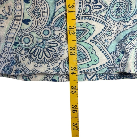 Cynthia Rowley Women Size 6 100%‎ Linen Paisley Sleeveless Midi Dress Lagenlook - Picture 10 of 10